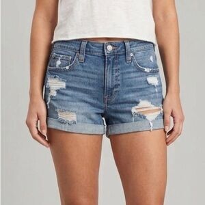 Hollister Women's Distressed Blue Jean Shorts